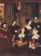 Rowland Lockey Sir Thomas More and his family oil painting
